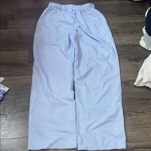 Light Blue Wide-Leg Pants